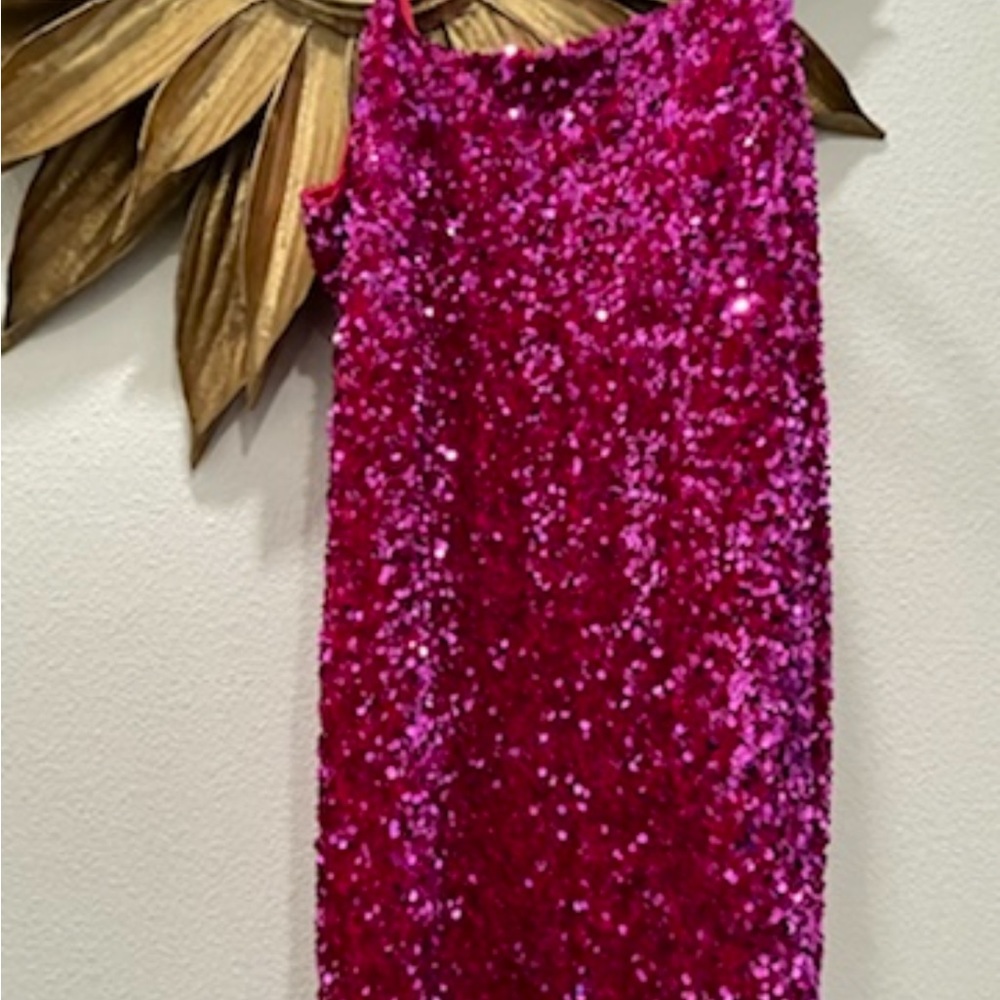 Sparkly Hot pink dress